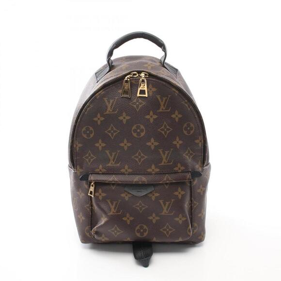 LOUIS VUITTON Black Monogram Leather Backpack - Picture 2 of 11